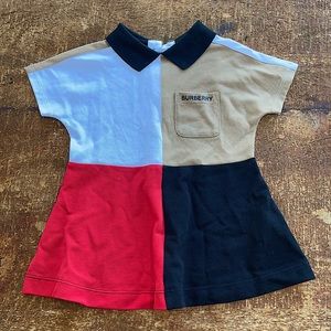 Burberry 18 month old block color dress